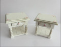 Pair hand paint side tables