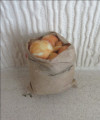 Brown paper bag of onions
