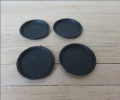 Four pie tins