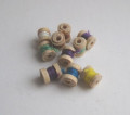 Ten cotton reels