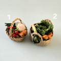 Woven Basket with vegetables