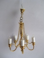 Five arm chandelier