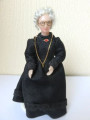 Hand made wax old lady