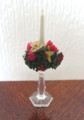 Decorated glass candlestick
