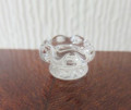 Cut glass effect sweet dish