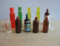 10 hand turned bottles