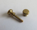 Pair brass door knobs