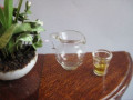 Glass jug and filled glass