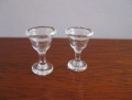 Pair of sundae dishes