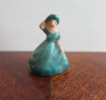 Lady figurine turquoise