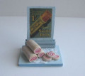 Shop display of Swiss Roll cakes