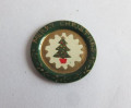 Hand painted Christmas plate