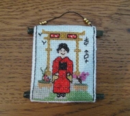 Wall hanging traditional Japanese lady