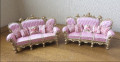  PAIR of pink sofas