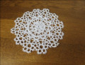 Lacy table cloth white