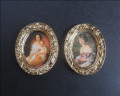  Pair of framed family portraits