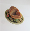 Ham joint on plate