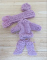 Pink knitted set