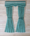 Pair Green curtains