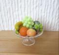 Filled Glass fruit dish