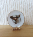 Horse plate with stand