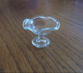 Stemmed glass fruit bowl