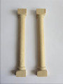 Pair of half round pilasters