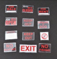 Set of modern signs