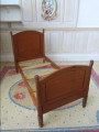 Single bed, yew, by Escutcheon