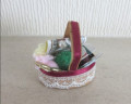 Filled sewing basket