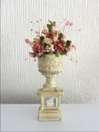 Flower urn flat backed