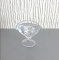 Fan shape glass vase