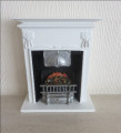 White fireplace