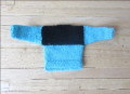 Knitted jumper - Blue/black
