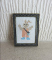 Framed rabbit picture
