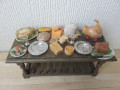 Filled Tudor/Jacobean table