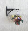 Hanging basket with pansies