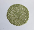 Hand crochet table cloth Olive green