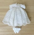 Girls fine hand knitted dress set