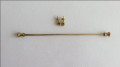 Brass cutain rod & brackets 120mm 