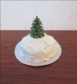 Christmas cake with tree