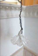 Ceiling light  fluted clear glass