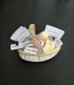 Knitting basket  yellow wool