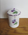 Embroidered Linen basket