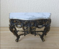 Marble top console table