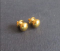 Pair brass door knobs