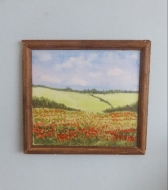 Large painting - Poppy Field 