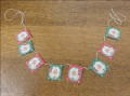 Santa face garland