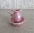 Pink jug & bowl set