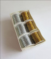 Gold and silver thread reels